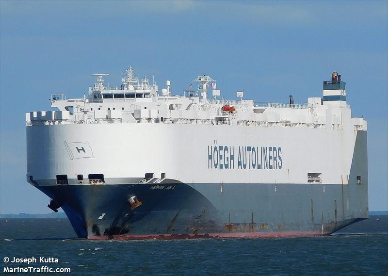 hoegh asia (Vehicles Carrier) - IMO 9191876, MMSI 257711000, Call Sign LAKN7 under the flag of Norway