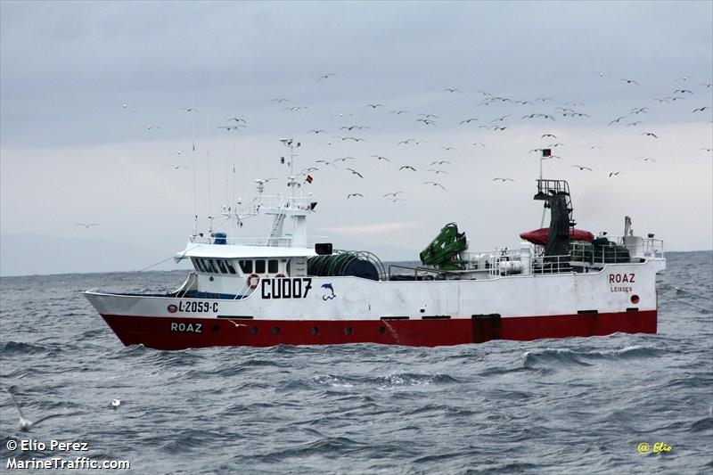 roaz (Fishing Vessel) - IMO 9335393, MMSI 263414760, Call Sign CUDO7 under the flag of Portugal