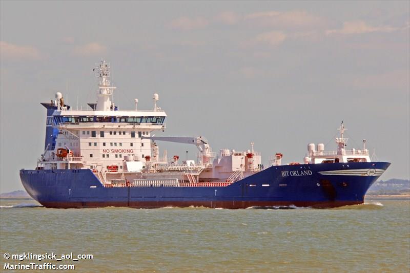 bit okland (Chemical/Oil Products Tanker) - IMO 9309227, MMSI 266209000, Call Sign SLTQ under the flag of Sweden