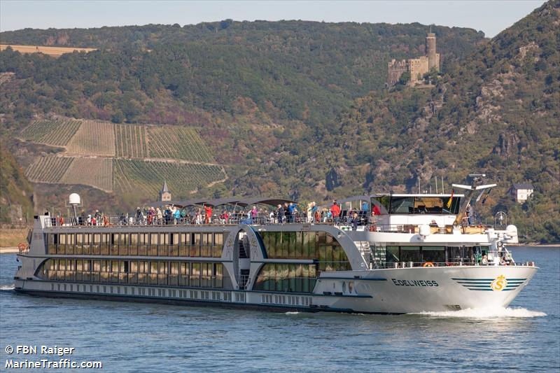 edelweiss (Passenger ship) - IMO , MMSI 269057441, Call Sign HE7441 under the flag of Switzerland