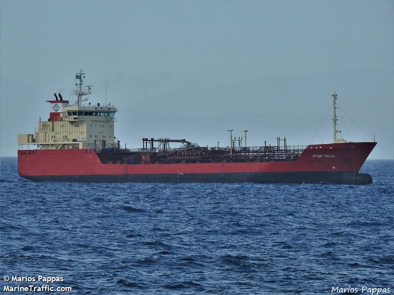 ayse telli (Chemical/Oil Products Tanker) - IMO 9122112, MMSI 271046920, Call Sign TCA5559 under the flag of Turkey