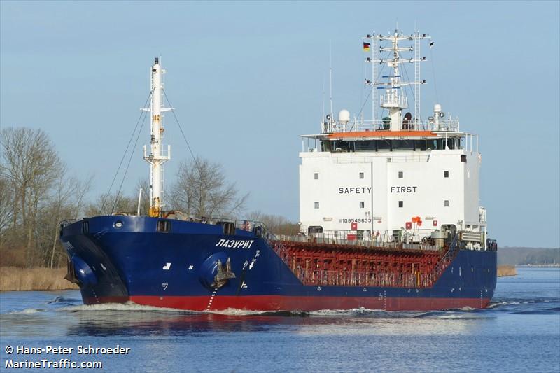 lazurite (General Cargo Ship) - IMO 9549633, MMSI 273338540, Call Sign UBLC under the flag of Russia