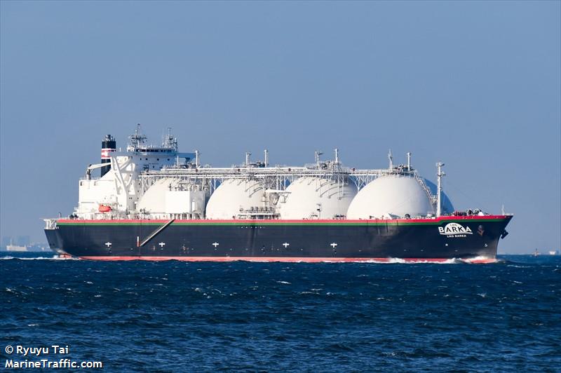 lng barka (LNG Tanker) - IMO 9341299, MMSI 308579000, Call Sign C6WO8 under the flag of Bahamas