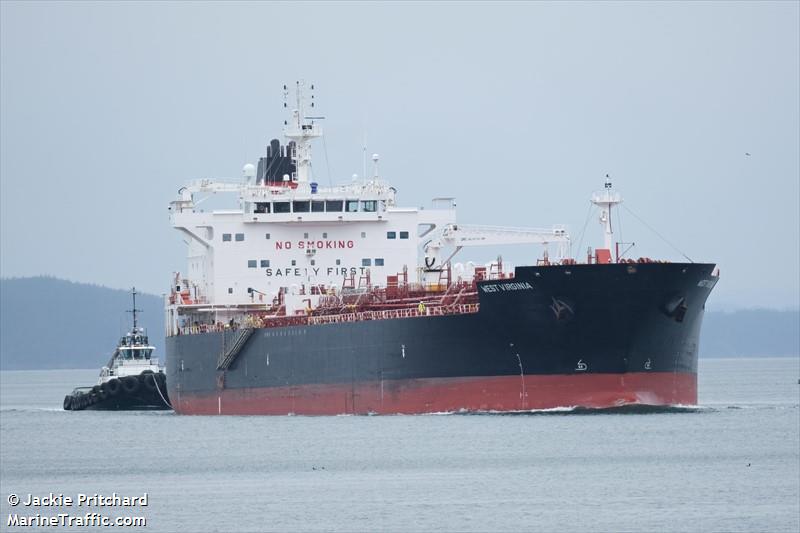 west virginia (Chemical/Oil Products Tanker) - IMO 9704805, MMSI 338158000, Call Sign KSKW under the flag of USA