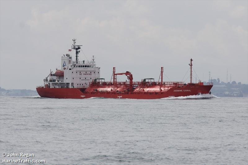 jasmine coral (LPG Tanker) - IMO 9691319, MMSI 356028000, Call Sign 3FST5 under the flag of Panama