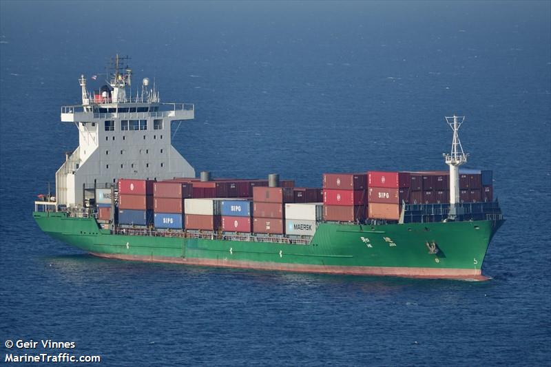 he jin (Container Ship) - IMO 9138252, MMSI 413455660, Call Sign BKUI6 under the flag of China