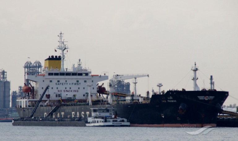 jag pankhi (Chemical/Oil Products Tanker) - IMO 9258686, MMSI 419479000, Call Sign AUBT under the flag of India