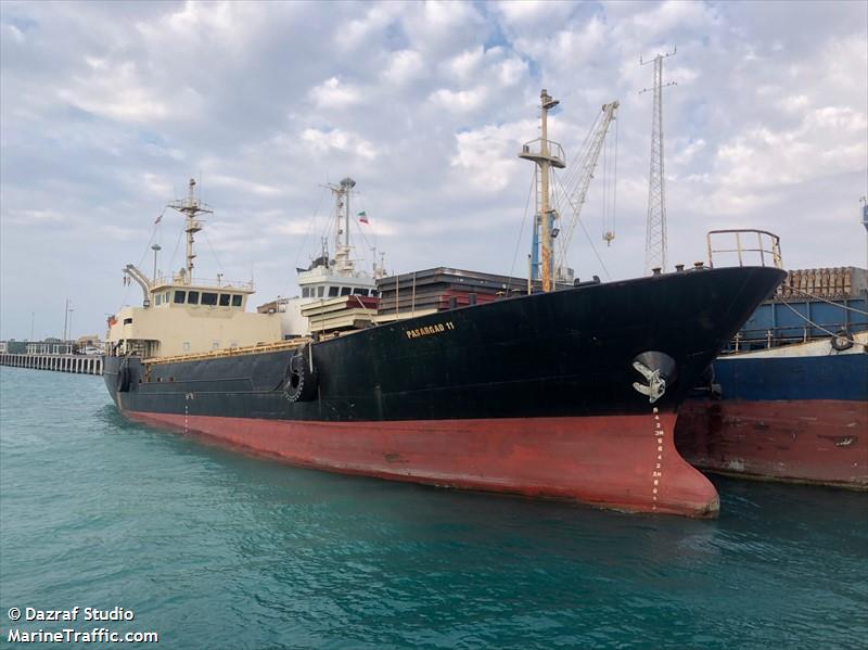 pasargad11 (General Cargo Ship) - IMO 9047623, MMSI 422008200, Call Sign EPAP9 under the flag of Iran