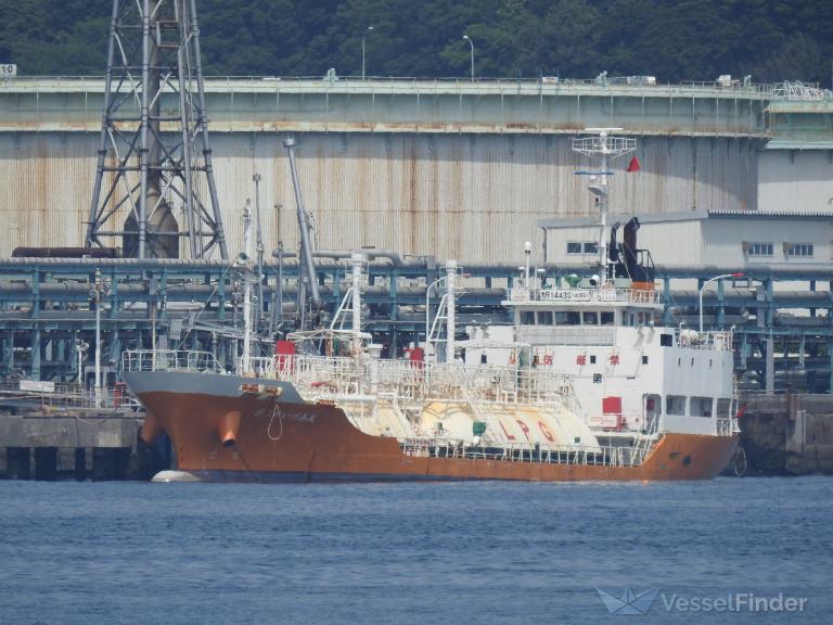 izumi maru no.20 (LPG Tanker) - IMO 9537305, MMSI 431000709, Call Sign JD2811 under the flag of Japan
