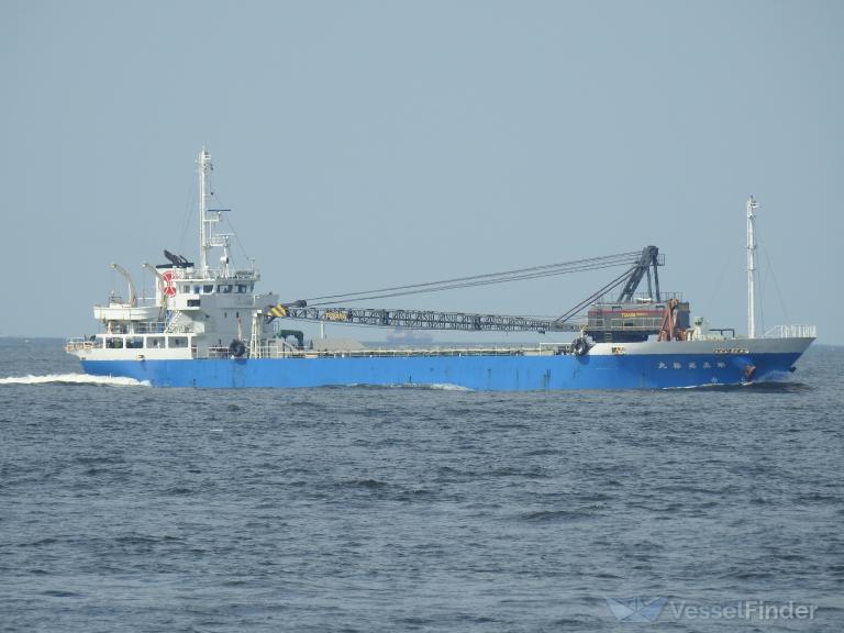 eiyu maru no.5 (Aggregates Carrier) - IMO 9668453, MMSI 431003458, Call Sign JD3343 under the flag of Japan