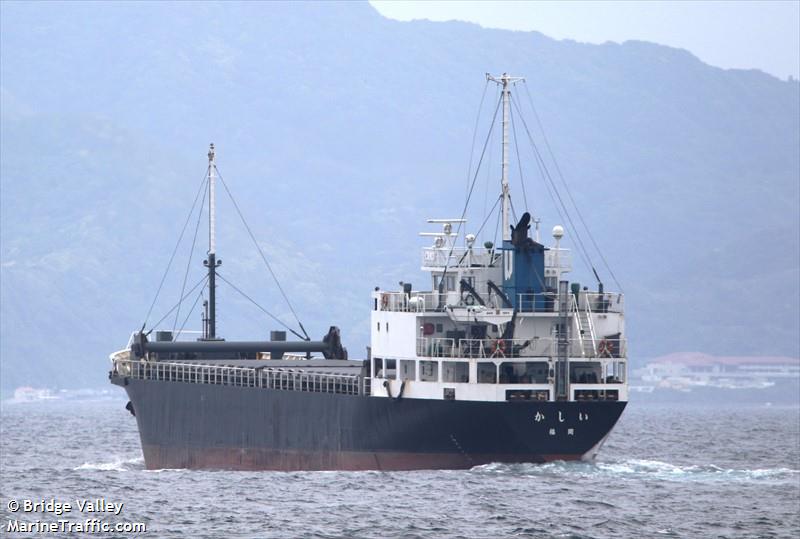 kashii (General Cargo Ship) - IMO 9652533, MMSI 431003556, Call Sign JD3375 under the flag of Japan