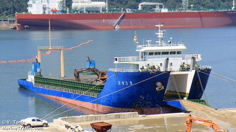 ohsung no.3 (Deck Cargo Ship) - IMO 9867279, MMSI 440077110, Call Sign 181056 under the flag of Korea