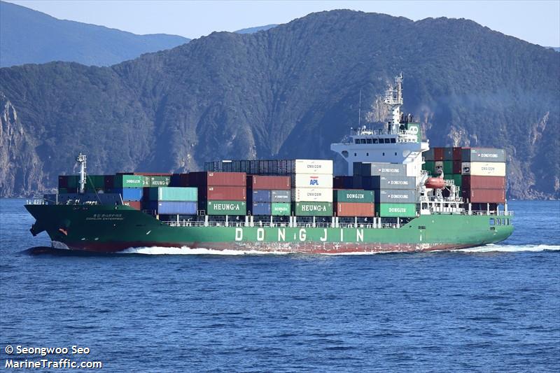 dongjin enterprise (Container Ship) - IMO 9704300, MMSI 440346000, Call Sign D7PP under the flag of Korea