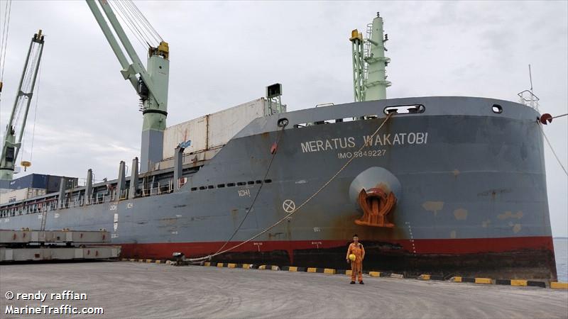 mv meratus wakatobi (Container Ship) - IMO 9849227, MMSI 525125018, Call Sign YCVB2 under the flag of Indonesia
