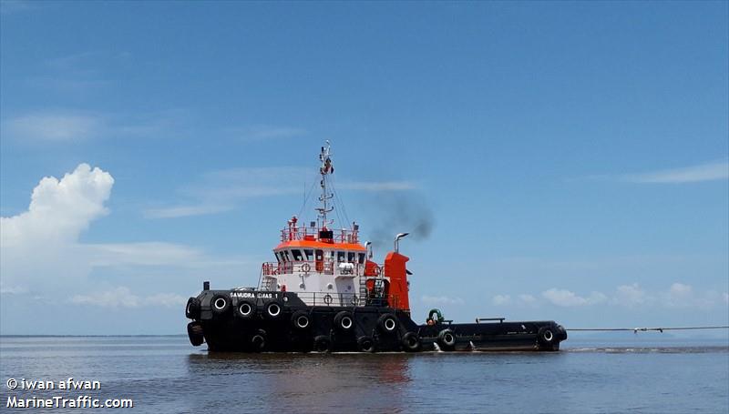 samudra emas 1 (Tug) - IMO 9476628, MMSI 533000691, Call Sign 9WHE3 under the flag of Malaysia