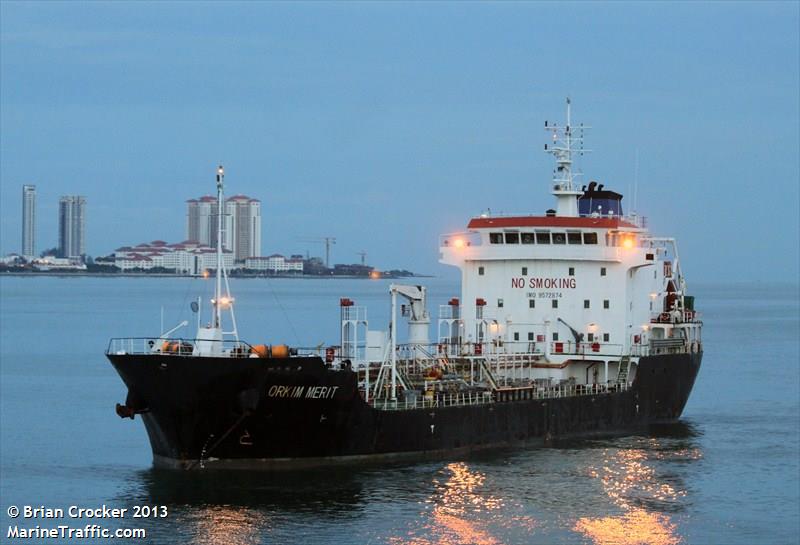 orkim merit (Oil Products Tanker) - IMO 9572874, MMSI 533056300, Call Sign 9MLK8 under the flag of Malaysia
