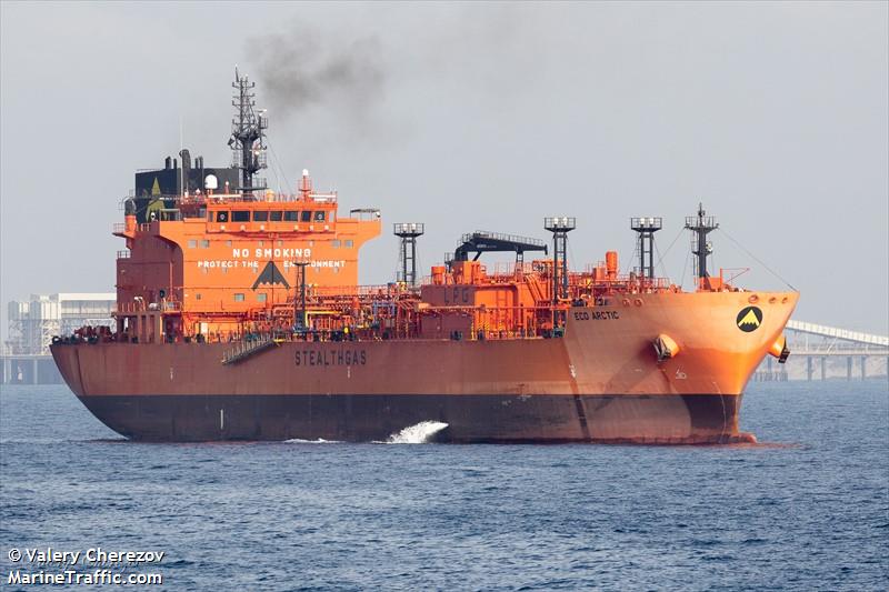 eco arctic (LPG Tanker) - IMO 9746683, MMSI 538007350, Call Sign V7JA6 under the flag of Marshall Islands