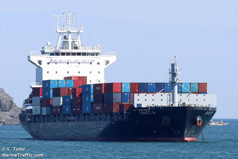 invicta (Container Ship) - IMO 9822724, MMSI 538008635, Call Sign V7A2600 under the flag of Marshall Islands