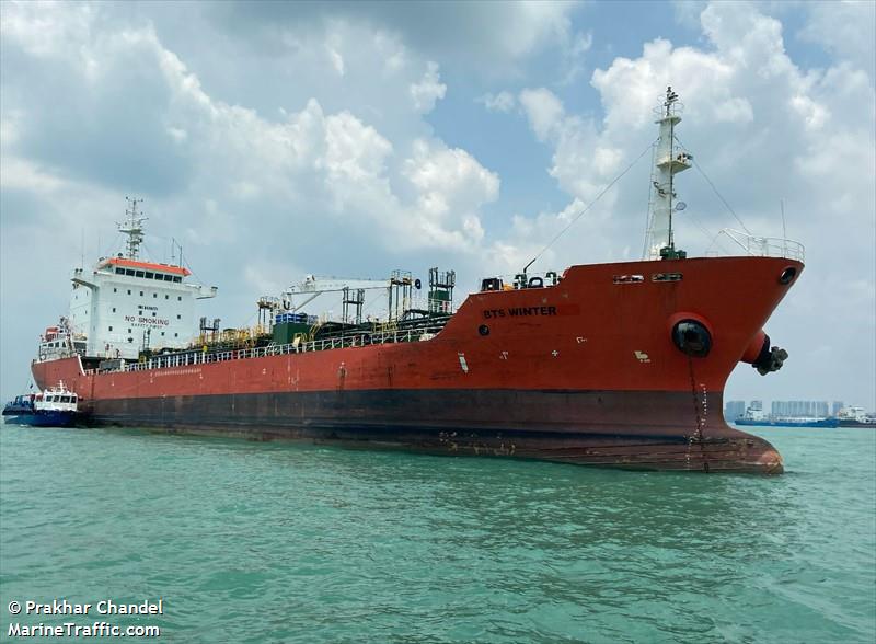 bts winter (Chemical/Oil Products Tanker) - IMO 9438171, MMSI 563103700, Call Sign 9V6774 under the flag of Singapore