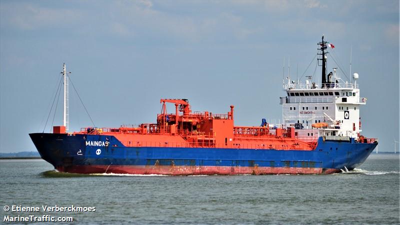 maingas (LPG Tanker) - IMO 9108843, MMSI 636016595, Call Sign A8LO6 under the flag of Liberia