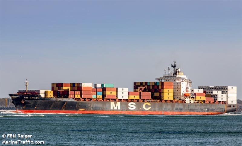 msc annick (Container Ship) - IMO 9169122, MMSI 636017581, Call Sign D5LQ6 under the flag of Liberia
