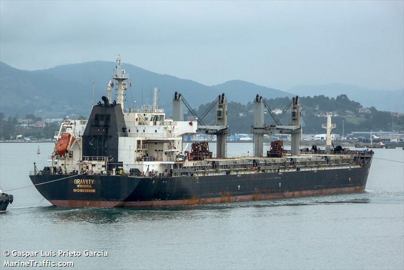 gravity (Bulk Carrier) - IMO 9626986, MMSI 636019091, Call Sign D5SW9 under the flag of Liberia