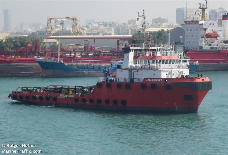 atlas garnet (Offshore Tug/Supply Ship) - IMO 9333321, MMSI 671942000, Call Sign 5VFD7 under the flag of Togolese Rep