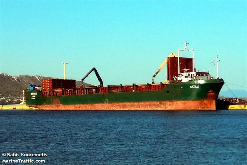 natali (General Cargo Ship) - IMO 8203543, MMSI 671978000, Call Sign 5VFJ3 under the flag of Togolese Rep