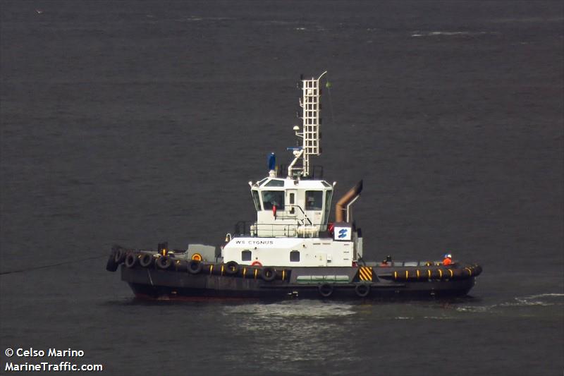 ws cygnus (Tug) - IMO 9679218, MMSI 710026530, Call Sign PS 3504 under the flag of Brazil