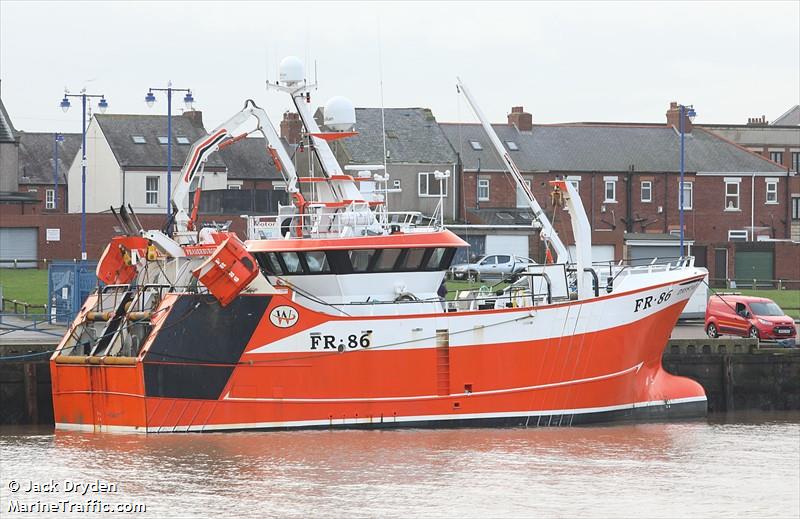 daystar fr86 (Fishing vessel) - IMO , MMSI 232048856, Call Sign MNZX3 under the flag of United Kingdom (UK)