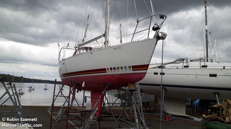 encyte (Sailing vessel) - IMO , MMSI 235025459, Call Sign MJJB2 under the flag of United Kingdom (UK)