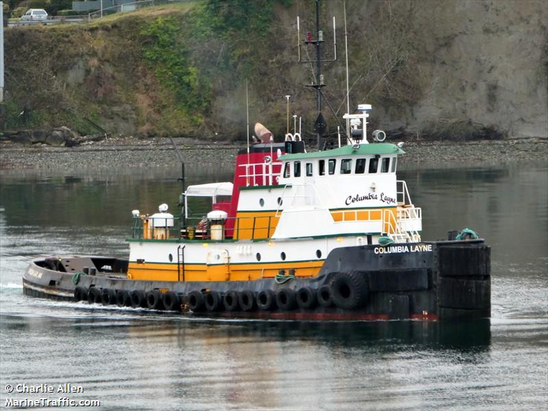 columbia layne (Tug) - IMO 6604810, MMSI 303296000, Call Sign WDJ5683 under the flag of Alaska