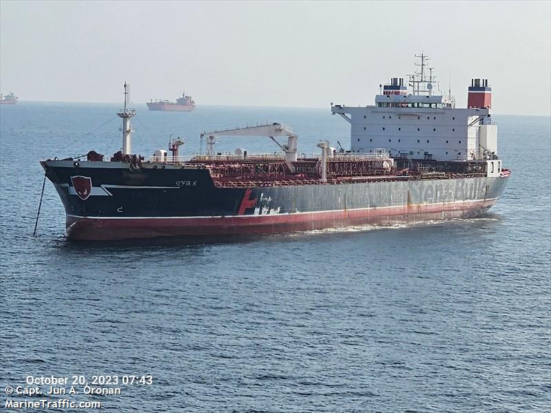 sofia k (Oil Products Tanker) - IMO 9299123, MMSI 352002667, Call Sign 3E4989 under the flag of Panama