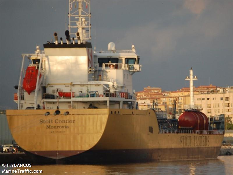 stolt condor (Chemical/Oil Products Tanker) - IMO 9780017, MMSI 636022805, Call Sign 5LKN7 under the flag of Liberia