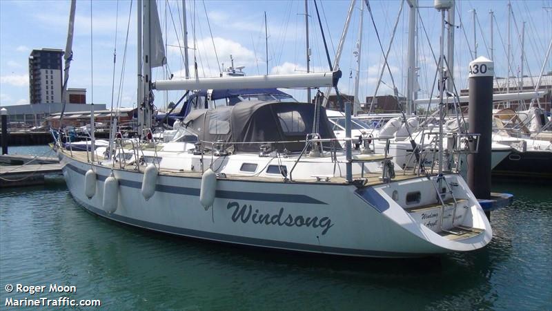windsong (Sailing vessel) - IMO , MMSI 235070393, Call Sign ZQRA8 under the flag of United Kingdom (UK)