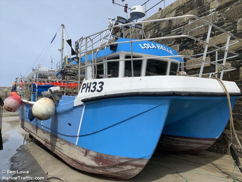 lola belle ph33 (Fishing vessel) - IMO , MMSI 235101944, Call Sign 2HAB3 under the flag of United Kingdom (UK)