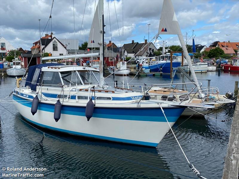 maria (Pleasure craft) - IMO , MMSI 265046020, Call Sign SG2372 under the flag of Sweden
