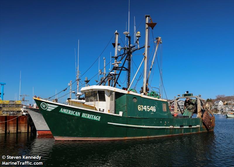 american heritage (Fishing vessel) - IMO , MMSI 368125880, Call Sign WDL3876 under the flag of United States (USA)