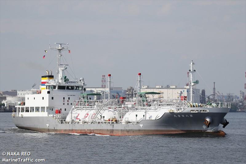 hiyoshi maru no.8 (LPG Tanker) - IMO 9957983, MMSI 431021327, Call Sign JD5249 under the flag of Japan