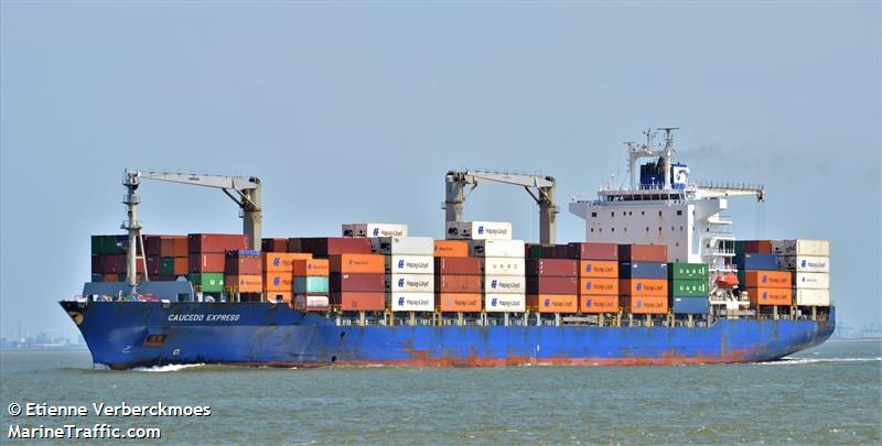 caucedo express (Container Ship) - IMO 9434931, MMSI 477893100, Call Sign VRVP7 under the flag of Hong Kong