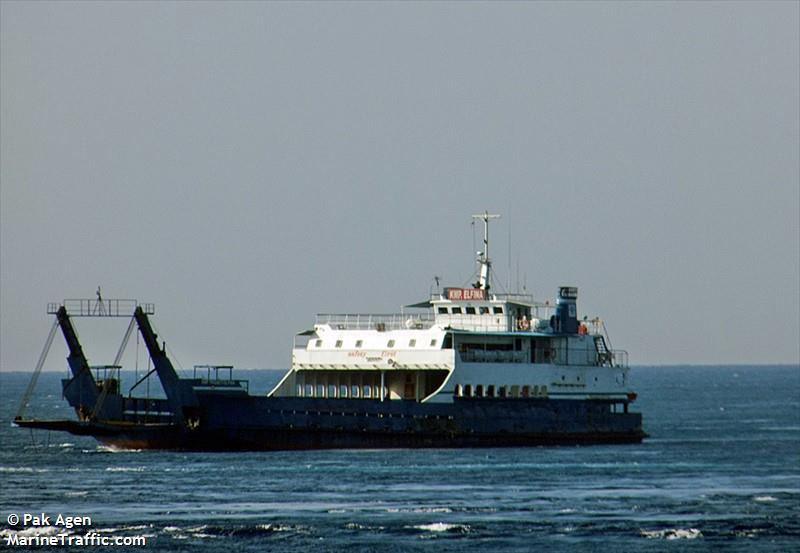 kmp trisakti elfina (Passenger ship) - IMO , MMSI 525010181, Call Sign PMID under the flag of Indonesia