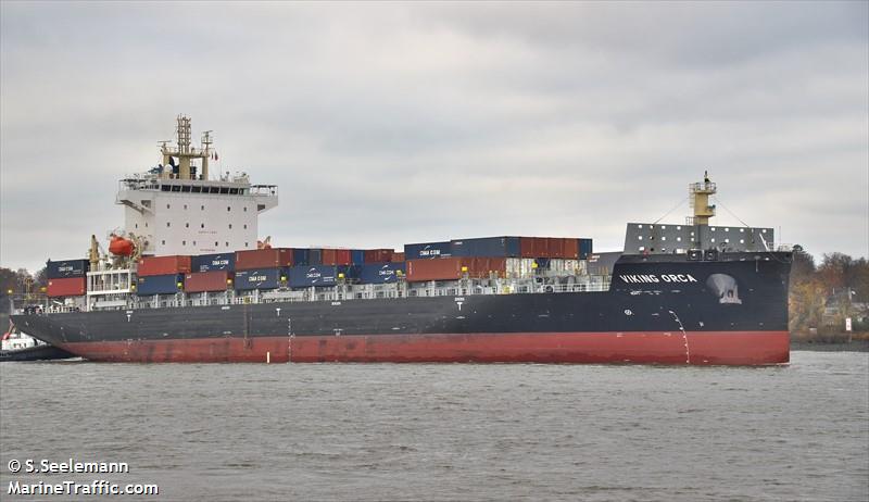 viking orca (Container Ship) - IMO 9555254, MMSI 563190600, Call Sign 9V8920 under the flag of Singapore
