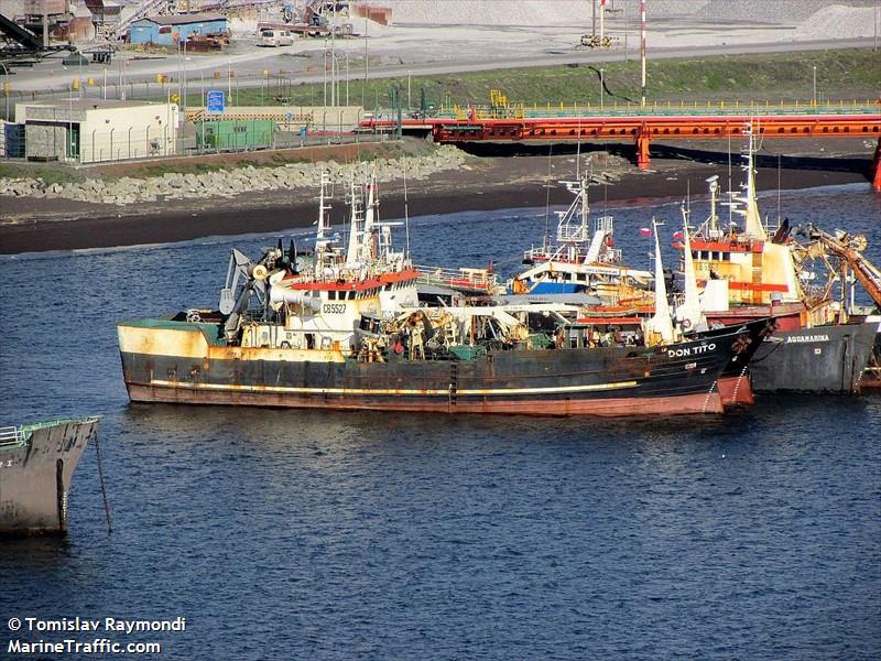 don tito (Fishing vessel) - IMO , MMSI 725000410, Call Sign CB5527 under the flag of Chile