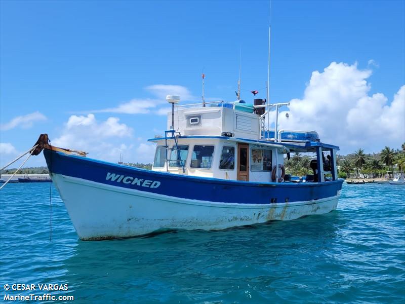 wicked (Fishing vessel) - IMO , MMSI 730151567, Call Sign HKRI4 under the flag of Colombia