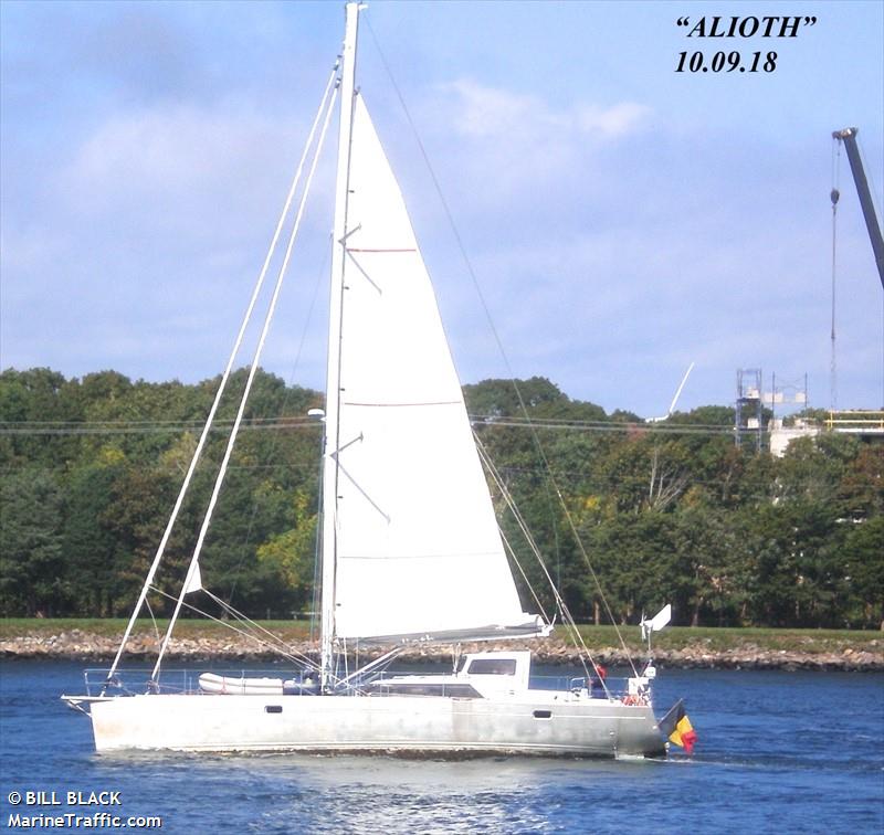 alioth (Sailing vessel) - IMO , MMSI 205377630, Call Sign OP3776 under the flag of Belgium