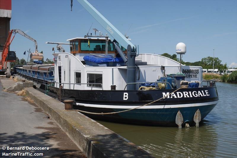 madrigale (Cargo ship) - IMO , MMSI 205561890, Call Sign OT5610 under the flag of Belgium