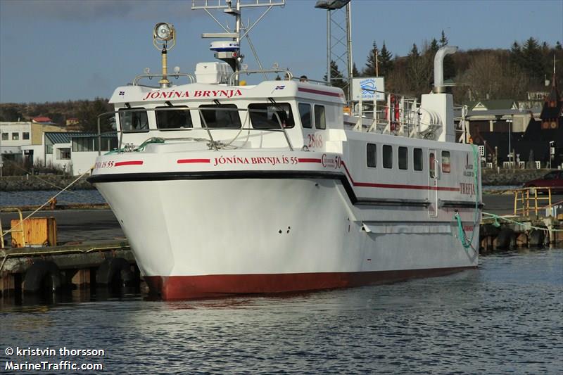 jonina brynja (Fishing vessel) - IMO , MMSI 251420000, Call Sign TFBX under the flag of Iceland
