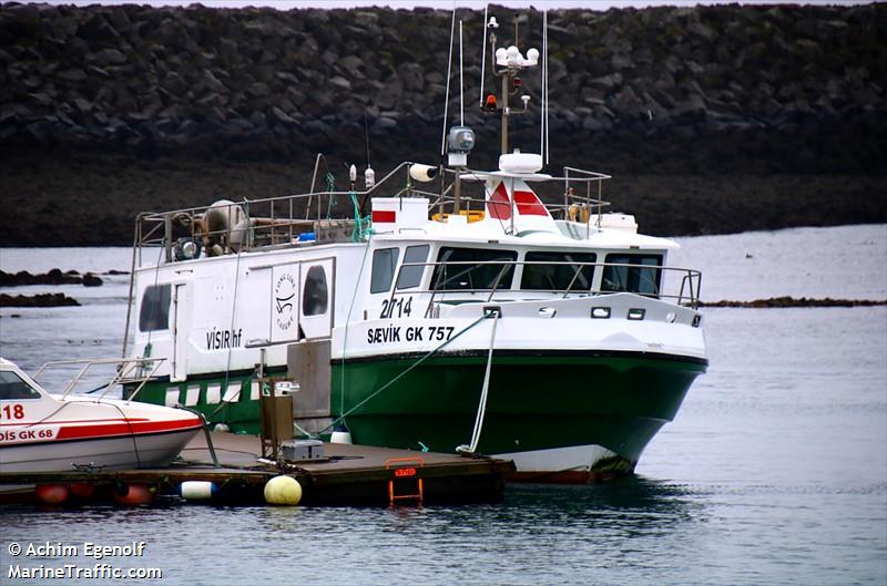 saevik (Fishing vessel) - IMO , MMSI 251789110, Call Sign TFOK under the flag of Iceland