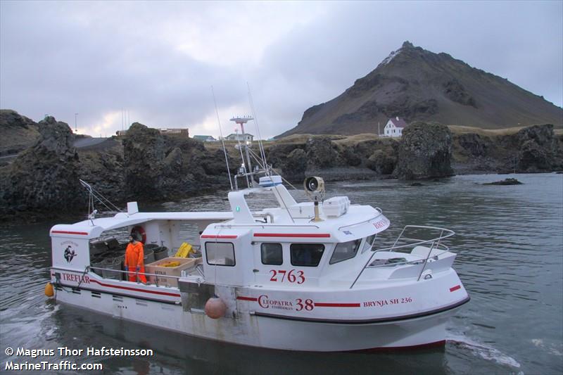 brynja (Fishing vessel) - IMO , MMSI 251835940, Call Sign 2763 under the flag of Iceland