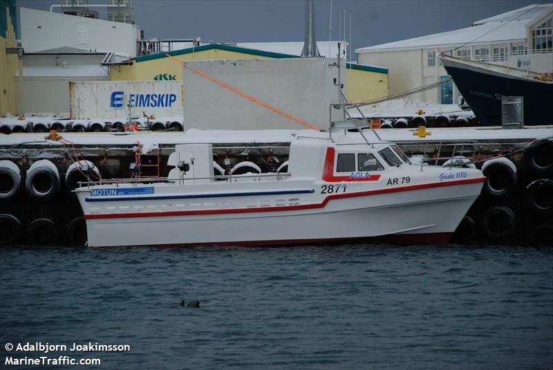 agla (Fishing vessel) - IMO , MMSI 251848540, Call Sign 2871 under the flag of Iceland